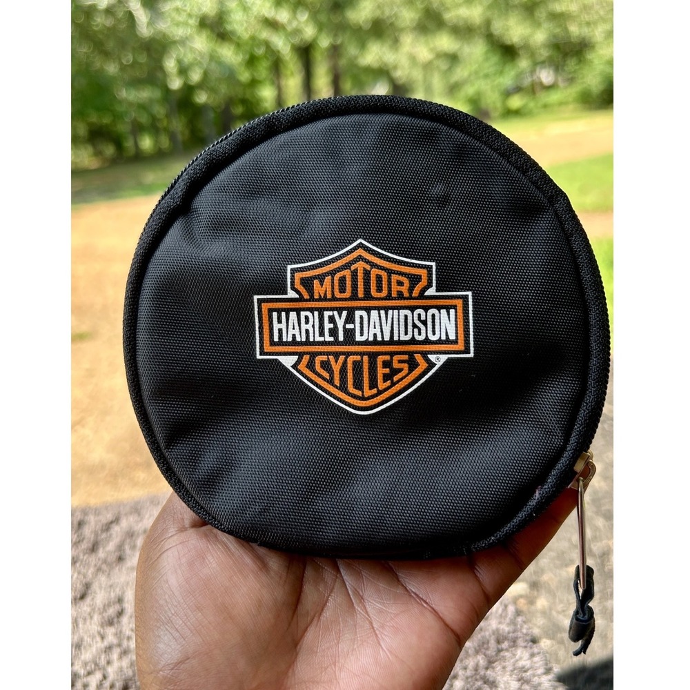 Harley Davidson CD Pouch‎ Holder Black Zipper case